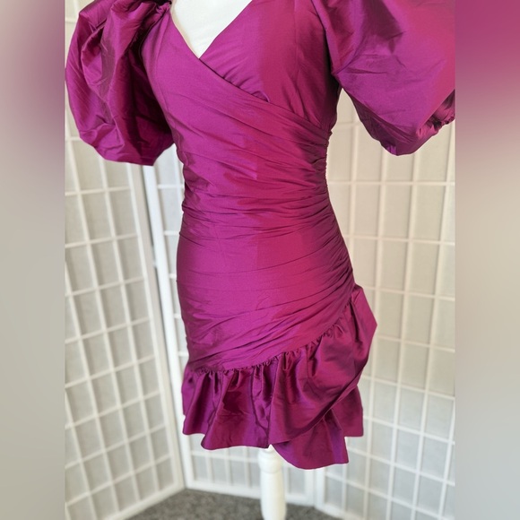 NEW MISA LOS ANGELES Sybil Dress in Magenta | X-Small - Picture 6 of 7